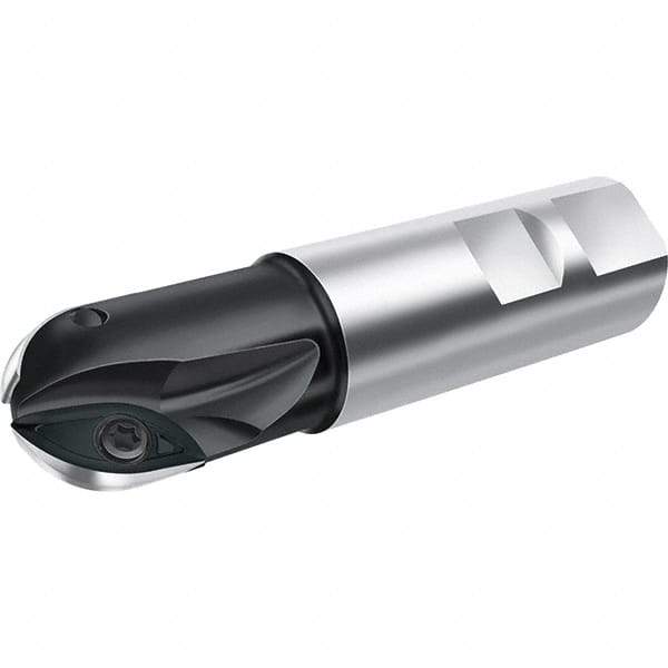 Walter - 25.4mm Cut Diam, 20mm Max Depth of Cut, 25.4mm Shank Diam, 97.15mm OAL, Indexable Ball Nose End Mill - 14,300 Max RPM - Apex Tool & Supply