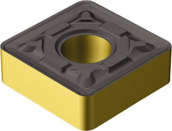 Sandvik Coromant - SNMG866 MR Grade 4335 Carbide Turning Insert - TiCN/AI2O3/TiN Finish, 90° Square, 1" Inscr Circle, 3/8" Thick, 3/32" Corner Radius - Apex Tool & Supply