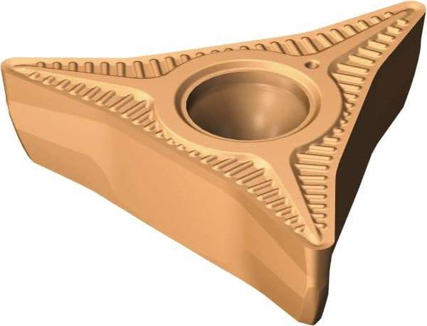 Sandvik Coromant - CP-A1108 L5 Grade 1115 Carbide Turning Insert - TiAlN/AlCr2O3 Finish, 35° Included Angle, 11mm Inscr Circle, 6mm Thick, 1/32" Corner Radius - Apex Tool & Supply