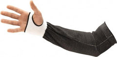 Ansell - Size Narrow, Black HPPE, Spandex, Polyester, Glass & Polyamide Cut Resistant Sleeve - 18" Long Sleeve, Cut Resistance Level A4, Continuous Knit Cuff, Made with Thumb Hole - Apex Tool & Supply