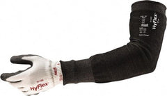 Ansell - Size Wide, Black HPPE, Spandex, Polyester, Glass & Polyamide Cut Resistant Sleeve - 16" Long Sleeve, Cut Resistance Level A4, Continuous Knit Cuff - Apex Tool & Supply