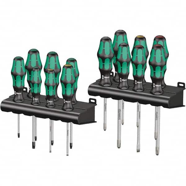 Wera - Screwdriver Sets Screwdriver Types Included: Phillips; Pozidriv; Slotted; Torx Number of Pieces: 14 - Apex Tool & Supply