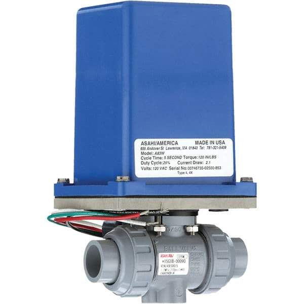 Asahi/America - Actuated Ball Valves   Actuator Type: Electric    Pipe Size: 1-1/2 (Inch) - Apex Tool & Supply
