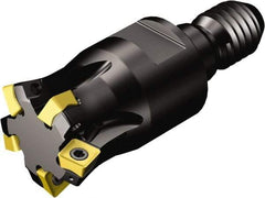 Sandvik Coromant - 4 Inserts, 0.5512" Cutter Diam, 1.2mm Max Depth of Cut, Indexable High-Feed Face Mill - Series CoroMill 415 - Apex Tool & Supply