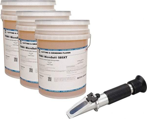 Master Fluid Solutions - Trim MicroSol 585XT, 5 Gal Pail Cutting & Grinding Fluid - Semisynthetic, For Machining - Apex Tool & Supply