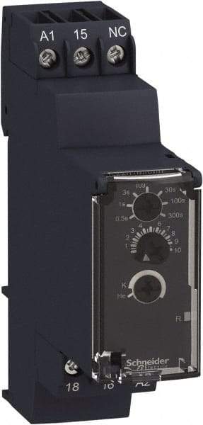 Schneider Electric - 6 Pin, 300 hr Delay, Multiple Range SPDT Time Delay Relay - 8 Contact Amp, 250 Volt, On Board Trimpot - Apex Tool & Supply