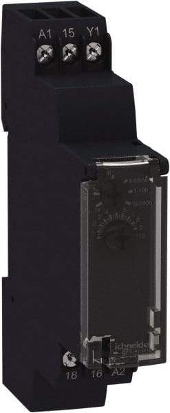 Schneider Electric - 6 Pin, 100 hr Delay, Multiple Range SPST Time Delay Relay - 0.7 Contact Amp, 250 VAC, On Board Trimpot - Apex Tool & Supply
