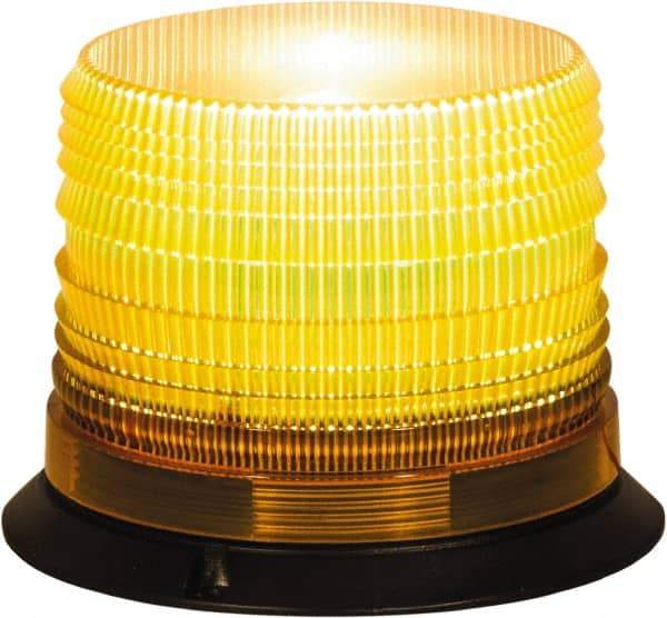 Buyers Products - 8 Joules, 80 FPM, 1" Pipe & 3-Bolt Mount Emergency Strobe Light Assembly - Powered by 12 to 24 Volts, Amber - Apex Tool & Supply
