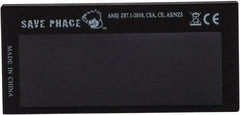 Save Phace - 3.74" Wide x 1.42" High, Lens Shade 3 to 10, Polycarbonate Auto-Darkening Filter - 1/4" Thick, Green, Inside Mount - Apex Tool & Supply