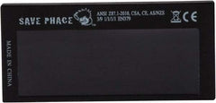 Save Phace - 3.74" Wide x 1.42" High, Lens Shade 3 to 9, Polycarbonate Auto-Darkening Filter - 1/4" Thick, Green, Inside Mount - Apex Tool & Supply