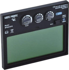 Save Phace - 3.82" Wide x 1.85" High, Lens Shade 4/9 to 13, Polycarbonate Auto-Darkening Filter - 1/4" Thick, Green, Inside Mount - Apex Tool & Supply