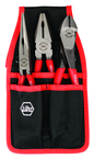 Soft Grip Pliers Belt Pack Pouch Set with High Lev; Combo & Long Nose in Belt Pack Pouch. 3 Pc. Set - Apex Tool & Supply