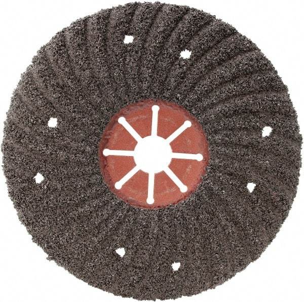 Camel Grinding Wheels - 4-1/2" Diam 7/8" Hole 60 Grit Fiber Disc - Medium Grade, Silicon Carbide, 8,500 Max RPM, Series Semi Flex Red Fiber - Apex Tool & Supply