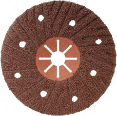 Camel Grinding Wheels - 4-1/2" Diam 7/8" Hole 60 Grit Fiber Disc - Medium Grade, Aluminum Oxide, 13,300 Max RPM, Series Semi Flex Red Fiber - Apex Tool & Supply