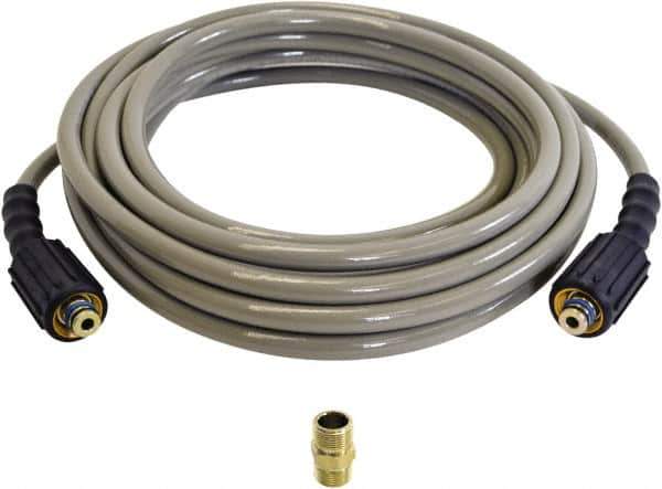 Simpson - 3,100 Max psi Fixed Pressure Washer Hose - 25' Long, Polyurethane, Female - Apex Tool & Supply