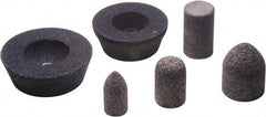 Camel Grinding Wheels - Type 16, 2" Max Diam, 3" Head Thickness, 16 Grit Cone - Aluminum Oxide, Coarse Grade, 5/8-11 Shank Thread - Apex Tool & Supply