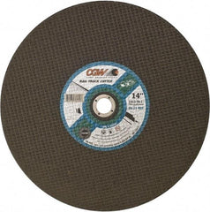 Camel Grinding Wheels - 16" 24 Grit Aluminum Oxide Cutoff Wheel - 1/8" Thick, 1" Arbor, 4,800 Max RPM - Apex Tool & Supply