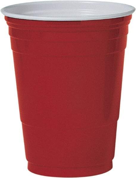 Solo - Plastic Party Cold Cups, 16 oz - Red - Apex Tool & Supply