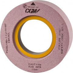 Camel Grinding Wheels - 20" Diam x 10" Hole x 6" Thick, I Hardness, 46 Grit Surface Grinding Wheel - Silicon Carbide, Type 7, Coarse Grade, Vitrified Bond, Two-Side Recess - Apex Tool & Supply
