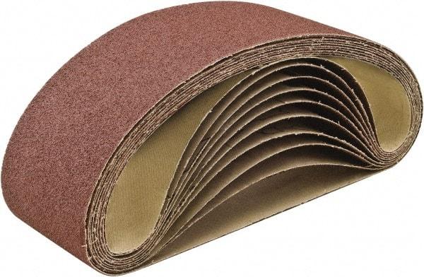 Camel Grinding Wheels - 4" Wide x 36" OAL, 220 Grit, Aluminum Oxide Abrasive Belt - Aluminum Oxide, Very Fine, Coated, J Weighted Paper Backing, Dry, Series PAOJ - Apex Tool & Supply