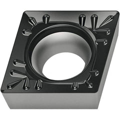 Walter - CCMT322 Grade WAP20 Carbide Turning Insert - TiCN/Al2O3/TiN Finish, 80° Diamond, 3/8" Inscr Circle, 1/8" Thick, 1/32" Corner Radius - Apex Tool & Supply