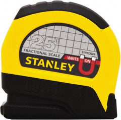 Stanley - 25' x 1" Tape Measure - 1/16" Graduation - Apex Tool & Supply