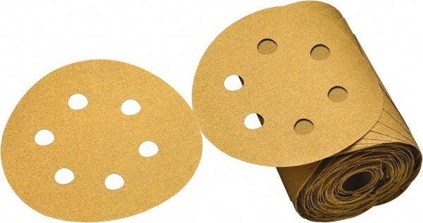 3M - 6" Diam, 220 Grit FEPA, Aluminum Oxide Adhesive PSA Disc - Apex Tool & Supply