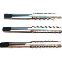 3 Pc. HSS Hand Tap Set M8 × 1.00 D5 4 Flute (Taper, Plug, Bottoming) Series/List #7500 - Apex Tool & Supply