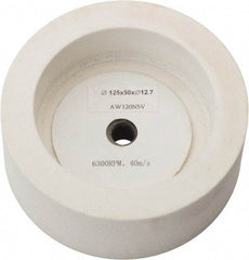 Value Collection - 120 Grit Aluminum Oxide Bench & Pedestal Grinding Wheel - 5" Diam x 1/2" Hole x 2" Thick, 3450 Max RPM, I Hardness, Fine Grade , Vitrified Bond - Apex Tool & Supply