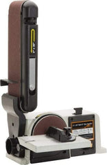 Enco - 36" Long x 4" Wide Belt, 6" Diam, Horizontal & Vertical Combination Sanding Machine - 1,745 Ft/min Belt Speed, 1/2 hp, Single Phase - Apex Tool & Supply