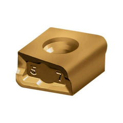 Walter - LNHU100508 F57T Grade WKP25S Carbide Milling Insert - TiCN/Al2O3/TiCN Finish, 0.2165" Thick, 0.8mm Corner Radius - Apex Tool & Supply
