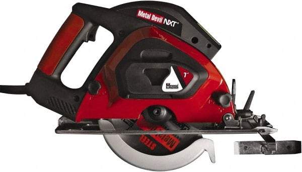 M.K. MORSE - 9 Amps, 7" Blade Diam, 3,500 RPM, Electric Circular Saw - 6' Cord Length, 20mm Arbor Hole, Right Blade - Apex Tool & Supply