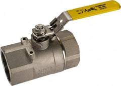 Apollo - 2" Pipe, Standard Port, Stainless Steel Standard Ball Valve - 2 Piece, NPT Ends, Locking Lever Handle, 600 WOG, 150 WSP - Apex Tool & Supply