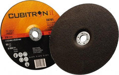 3M - 36 Grit, 9" Wheel Diam, 1/8" Wheel Thickness, 7/8" Arbor Hole, Type 27 Depressed Center Wheel - Ceramic, 6,650 Max RPM - Apex Tool & Supply