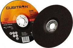 3M - 36 Grit, 6" Wheel Diam, 1/8" Wheel Thickness, 7/8" Arbor Hole, Type 27 Depressed Center Wheel - Ceramic, 10,200 Max RPM - Apex Tool & Supply