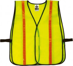 Ergodyne - One Size Fits Most High Visibility Lime Mesh General Purpose Vest - Hook & Loop Closure, Polyester - Apex Tool & Supply