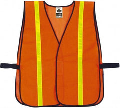 Ergodyne - One Size Fits Most High Visibility Orange Mesh General Purpose Vest - Hook & Loop Closure, Polyester - Apex Tool & Supply