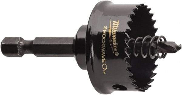Milwaukee Tool - 1-1/4" Diam, 5/8" Cutting Depth, Hole Saw - Bi-Metal Saw, Toothed Edge - Apex Tool & Supply