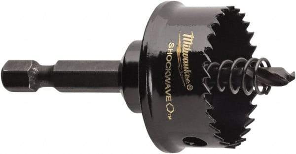 Milwaukee Tool - 1-1/8" Diam, 5/8" Cutting Depth, Hole Saw - Bi-Metal Saw, Toothed Edge - Apex Tool & Supply