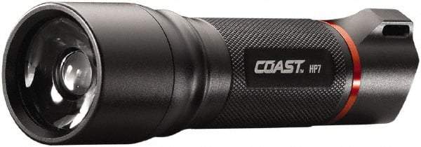 Coast Cutlery - White LED Bulb, 360 Lumens, Industrial/Tactical Flashlight - Black Aluminum Body, 4 AAA Alkaline Batteries Included - Apex Tool & Supply