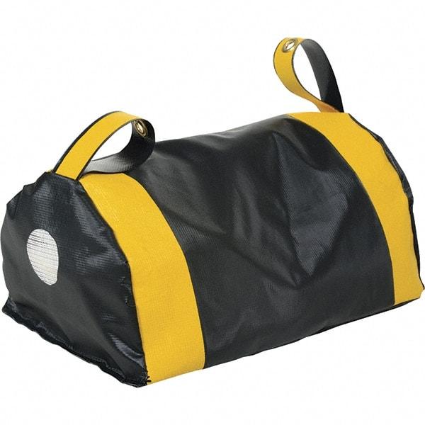 Vestil - Vinyl Duffel Bag (Style) Dock Seal Draft Blocker - 18" Strip Width x 12" Strip Thickness, Black - Apex Tool & Supply