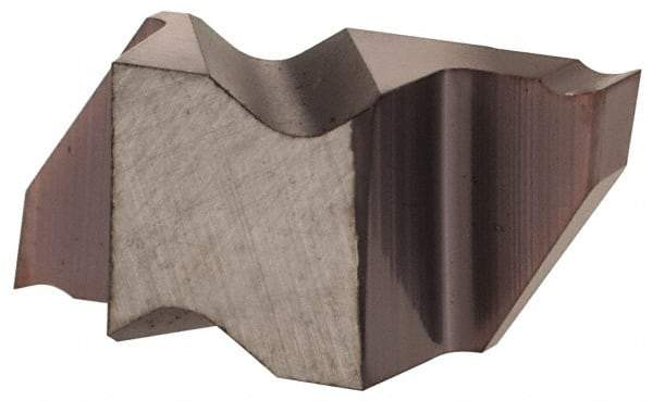 Hertel - 2M100IG K Grade HC225, 1mm Cutting Width Carbide Grooving Insert - 1.9mm Max Depth of Cut, Left Hand, TiAlN Finish - Apex Tool & Supply