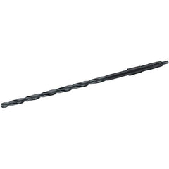 Walter-Titex - 33mm, 4MT 118° Point High Speed Steel Taper Shank Drill Bit - Oxide Finish, 320mm Flute Length, 505mm OAL, Spiral Flute, Series A4611 - Apex Tool & Supply