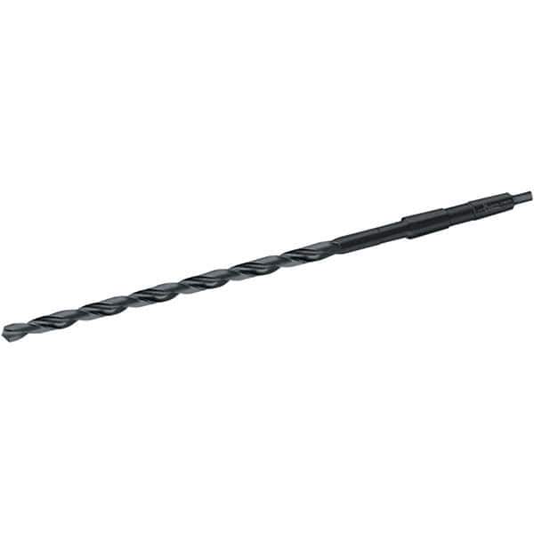 Walter-Titex - 34mm, 4MT 118° Point High Speed Steel Taper Shank Drill Bit - Oxide Finish, 340mm Flute Length, 530mm OAL, Spiral Flute, Series A4611 - Apex Tool & Supply