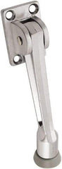 National Mfg. - 5" Projection Kickdown Door Stop - Screw Mount, Satin Chrome Finish - Apex Tool & Supply