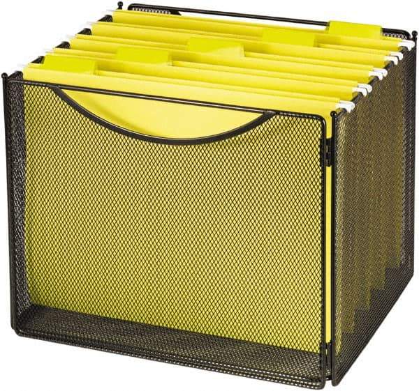 Safco - Black File Boxes-Storage - Steel, Mesh - Apex Tool & Supply