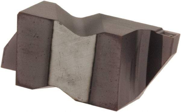 Tool-Flo - 3105FLG Grade AC3, 0.105" Cutting Width Carbide Grooving Insert - 0.18" Max Depth of Cut, Right Hand, .005 to .010" Corner Radius, AlTiN Finish - Apex Tool & Supply