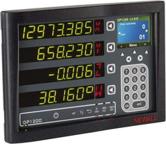 Newall - 2 Axis, 22" X-Axis Travel, 240" Z-Axis Travel, Lathe DRO System - 5µm/10µm Resolution, 10µm Accuracy, Digital Display - Apex Tool & Supply