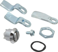 Dzus - 5/16" Max Thickness, NEMA 4 Rated Pawl Latch - 25/64, 23/32 & 1-7/64 Grip, Chrome Finish - Apex Tool & Supply