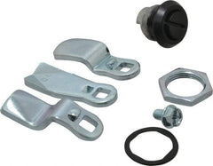 Dzus - 5/16" Max Thickness, NEMA 4 Rated Pawl Latch - 25/64, 23/32 & 1-7/64 Grip, Black Finish - Apex Tool & Supply
